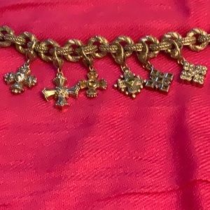 Judith Ripka charm bracelet with Maltese crosses